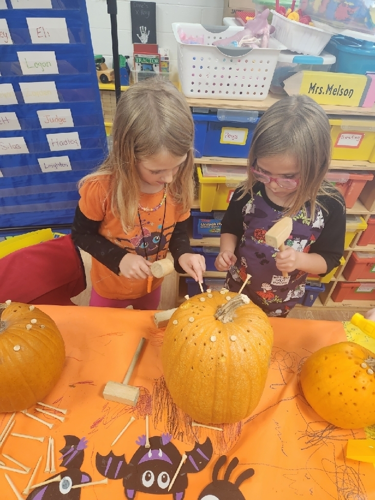 Pegs in Pumpkins