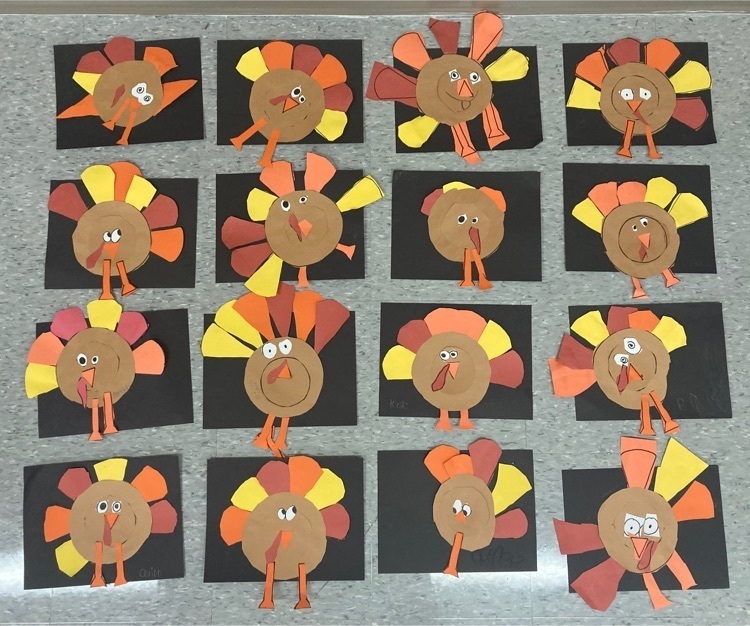 shape turkeys kindergarten