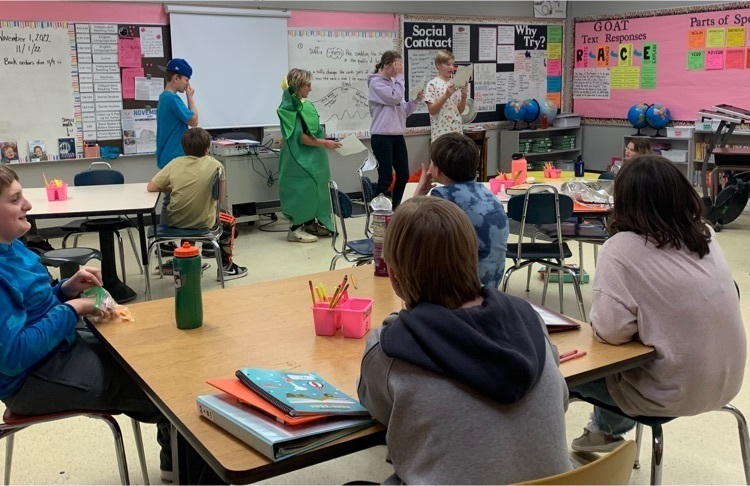 students performing a skit 