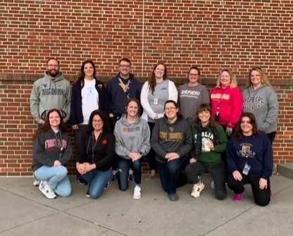 BSHS Faculty Rocking Their College Sweatshirts!