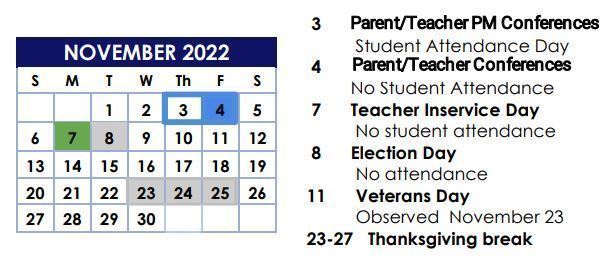 November Calendar