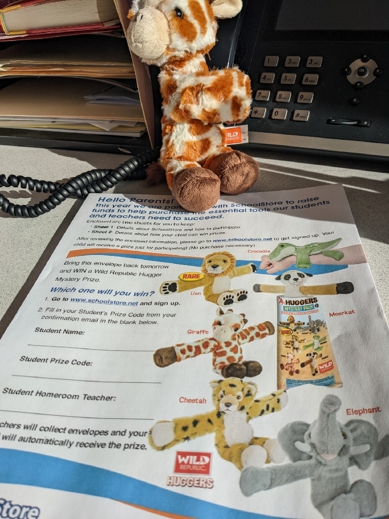 School Store.net fundraiser envelope