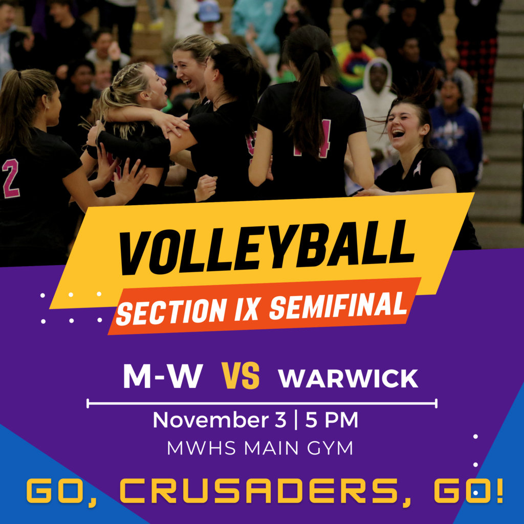 Volleyball section IX semifinal graphic