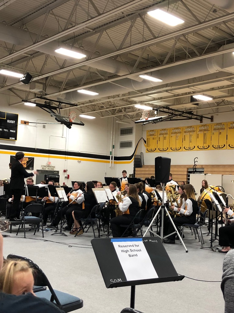 High school band performs