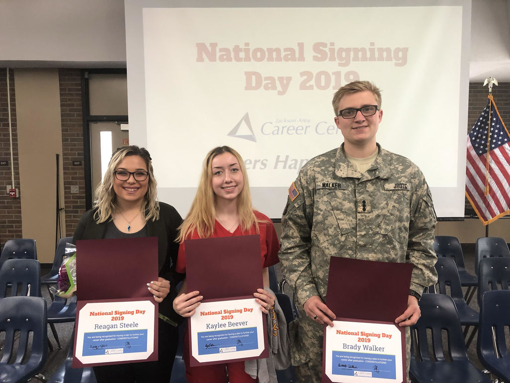 Jackson Area Career Center National Signing Day