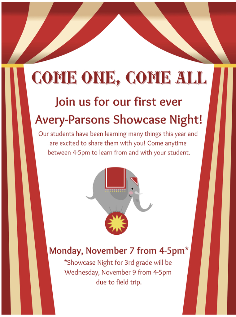 Avery Parsons Showcase Flier