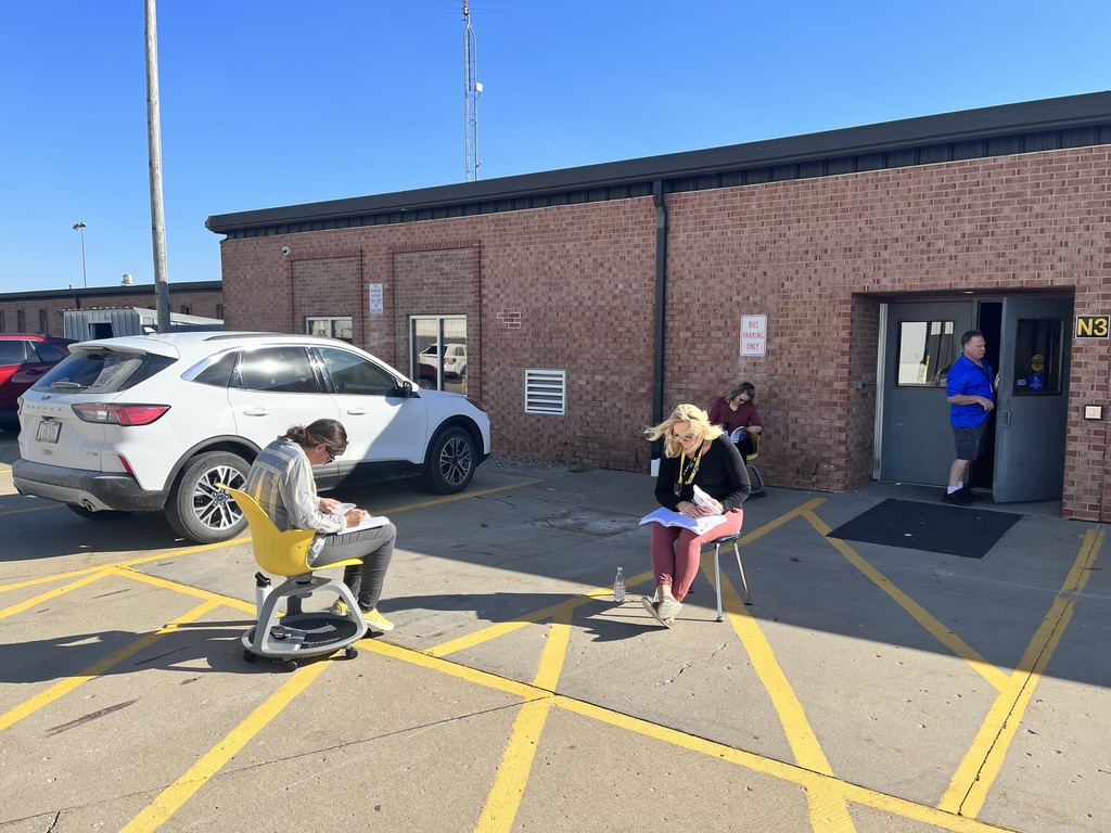 math teachers reading outside