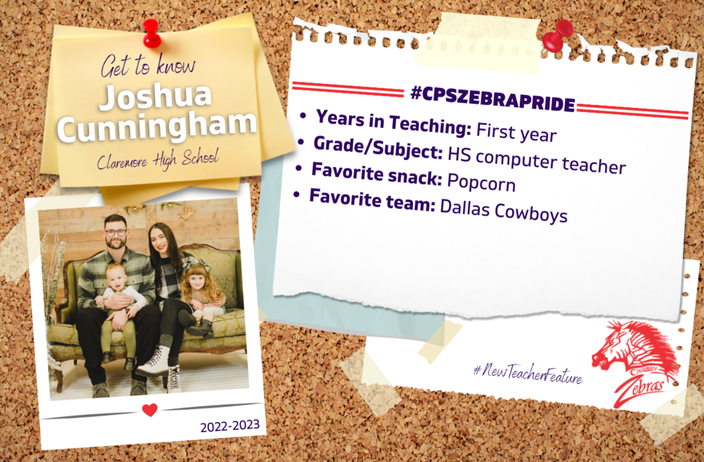 Joshua Cunningham New Teacher Feature 