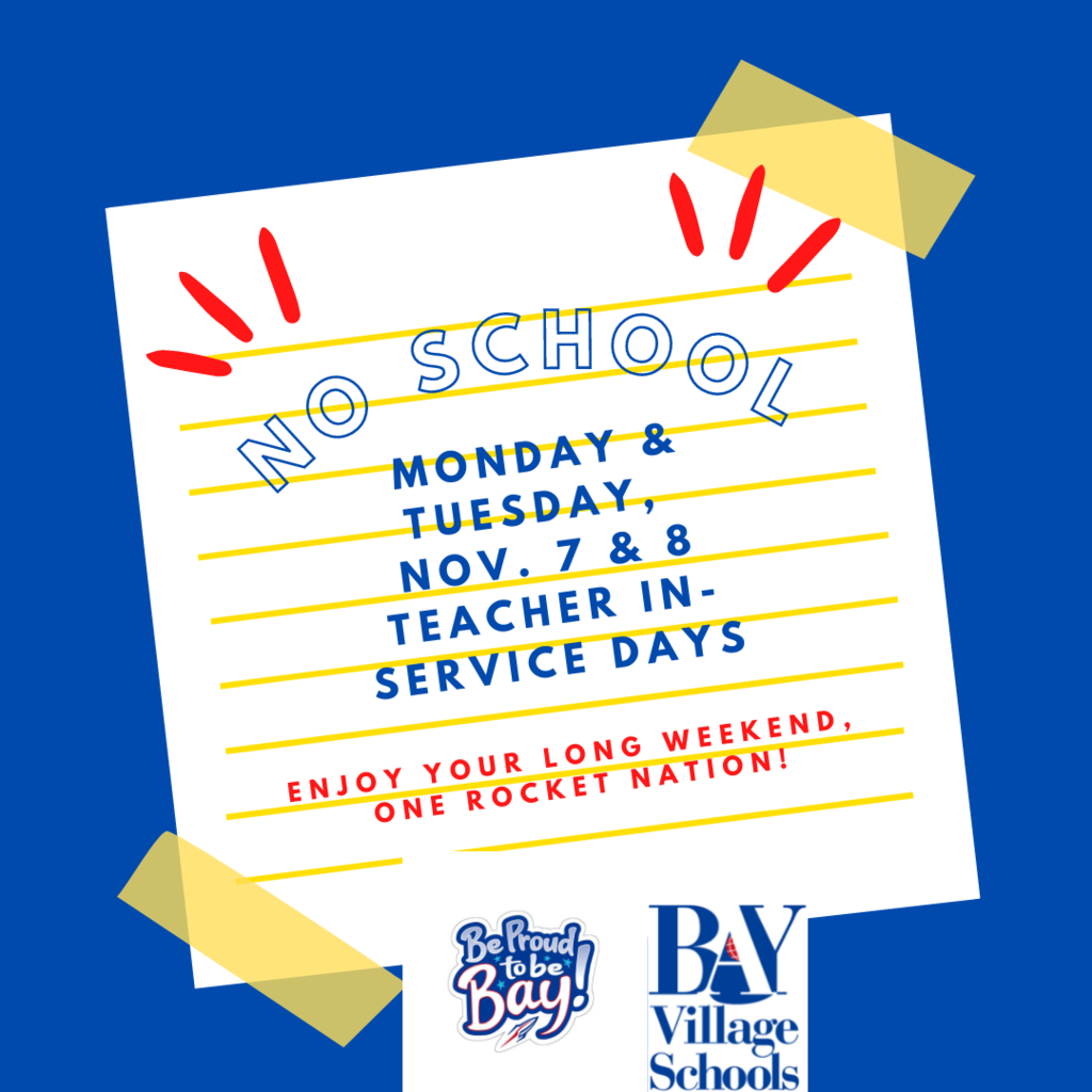 No school this Monday and Tuesday, Nov. 7 & 8