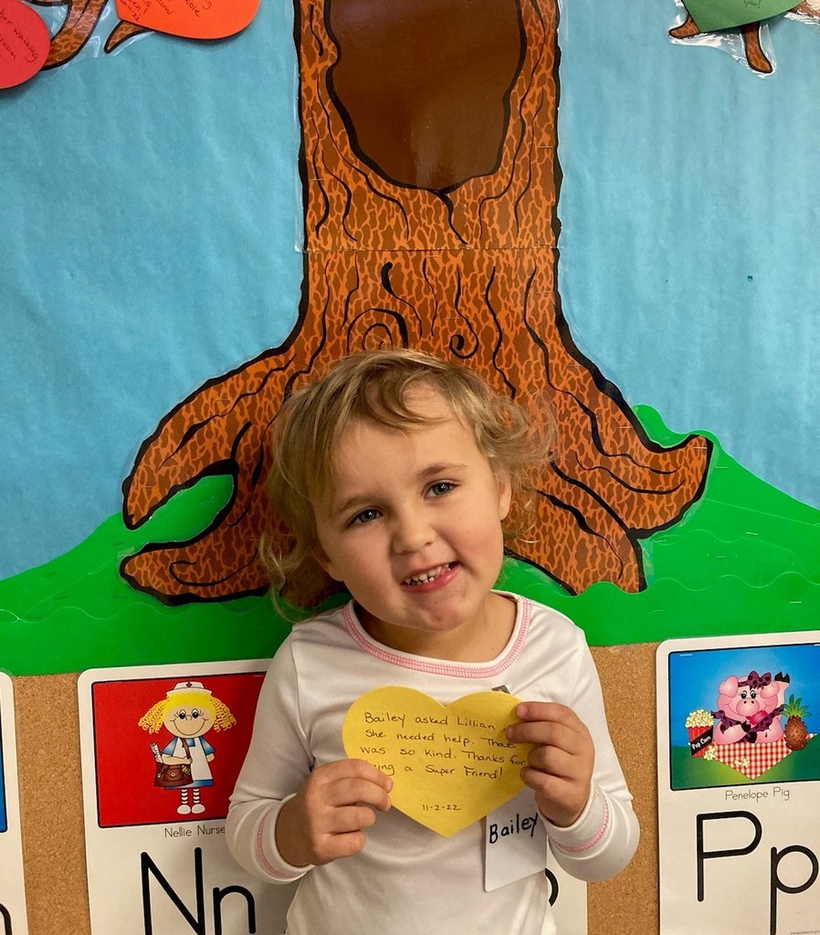 11/2/2022 Bailey received a Kindness Heart Award