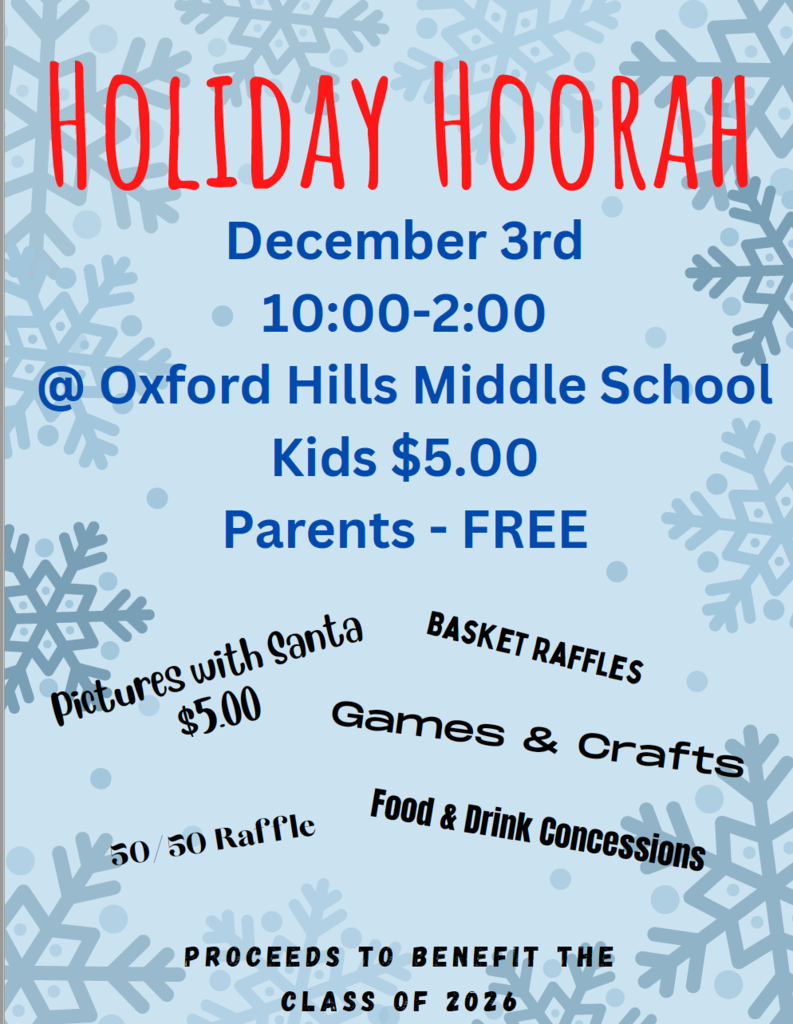 Holiday Hoorah Details