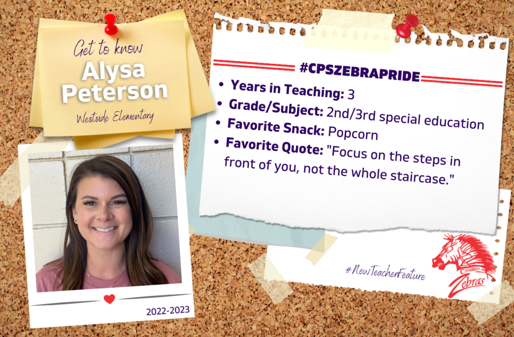 Alysa Peterson New Teacher Feature 