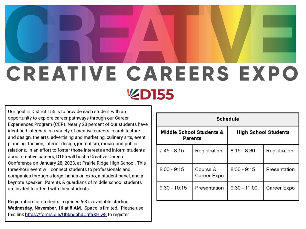 Creative Careers Exp Flyer - Spanish