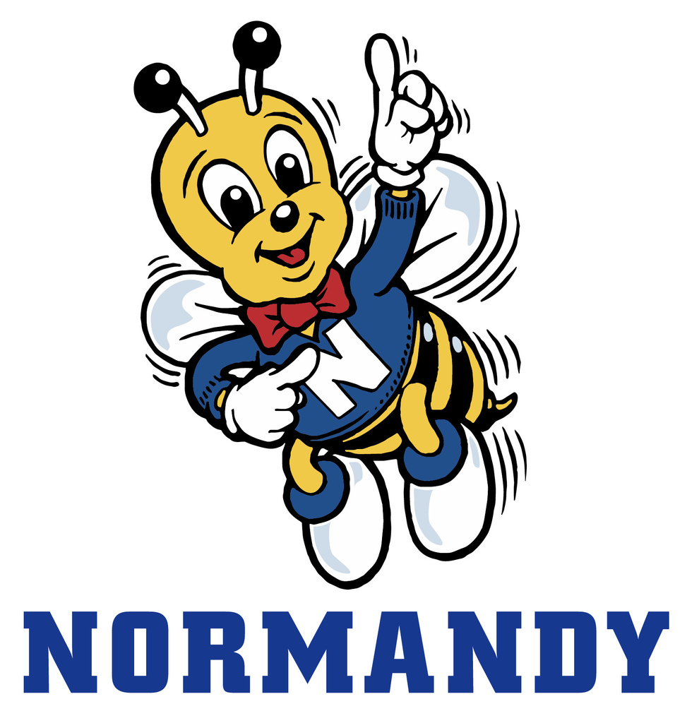 Norman Bee mascot for Normandy School