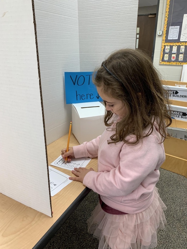 Glenview Center students practice voting