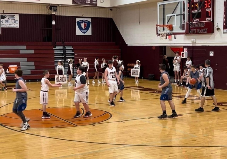 7th grade boys after a basket!