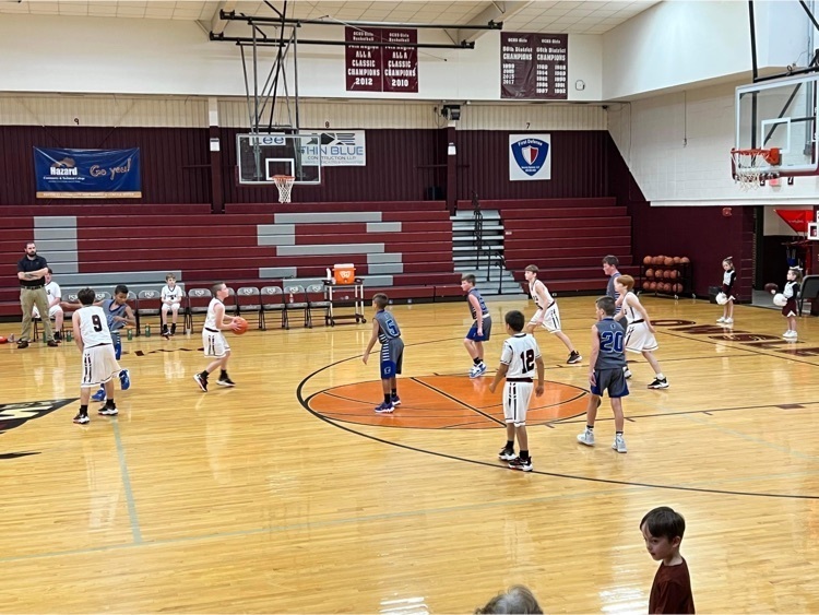 6th grade game with Bryson preparing to shoot a 3!