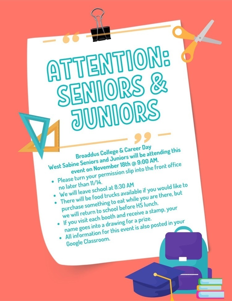 ATTENTION JUNIORS AND SENIORS!!!!