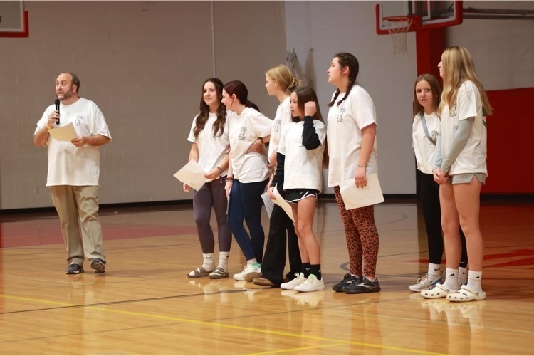 students in line
