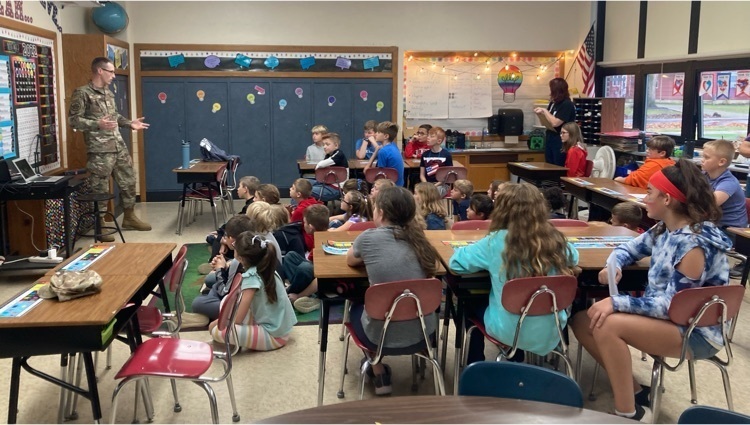 veteran talking to class