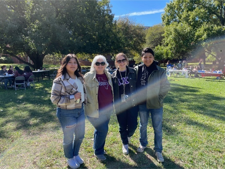 LaRay Odum had a great opportunity to spend time with Falcon former students Araceli Amador and Alexis Ibarra while visiting her daughter, Shauna Odum, at Trinity University. 