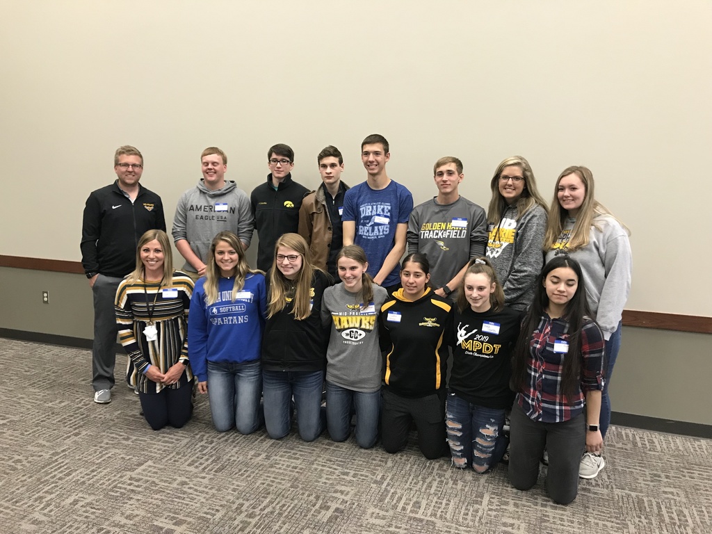 The top senior students were honored at Wellman Rotary