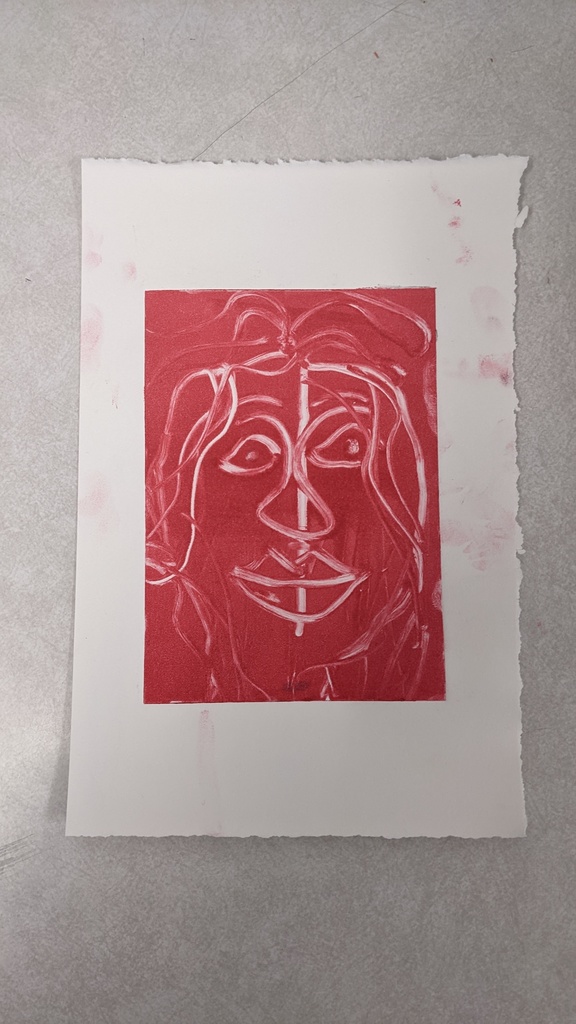 7th grade making monoprints