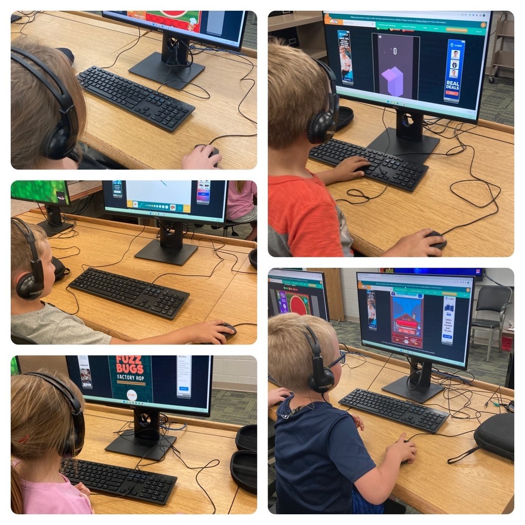 Florence Kindergartners in computer lab