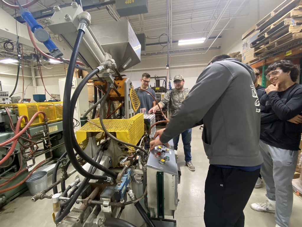 Man working on machine