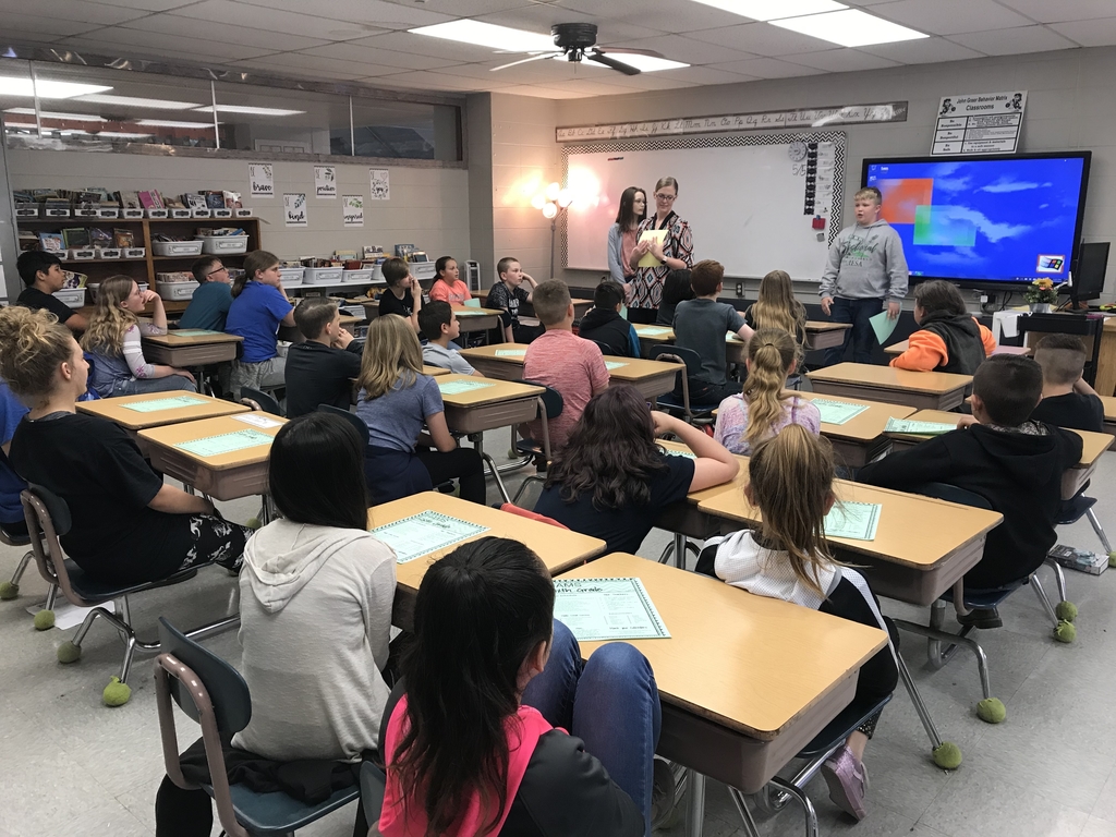 We had some special visitors in 5th grade today! Thank you Mrs. White for coming and answering all our questions about Middle School!