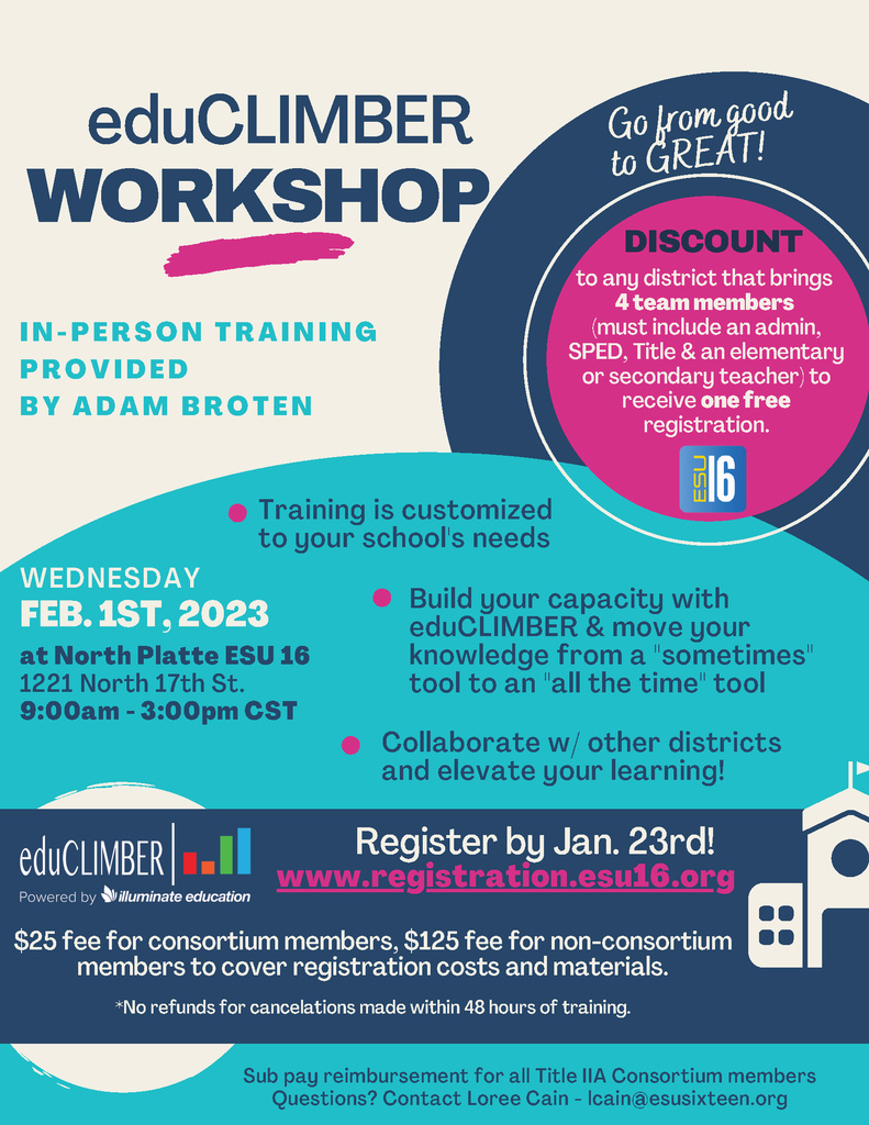 eduCLIMBER Feb 1, '23 9-3 ct North Platte