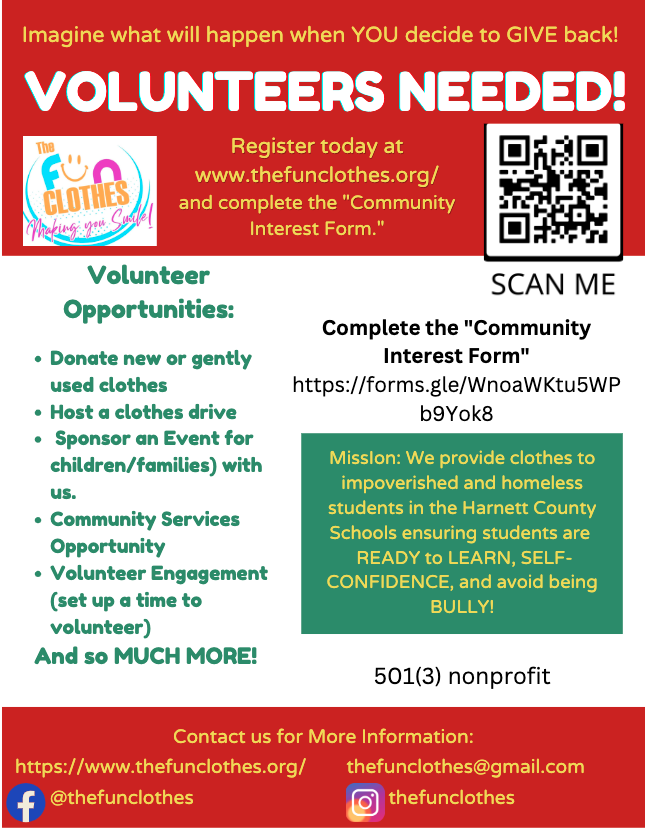 Volunteers Needed!