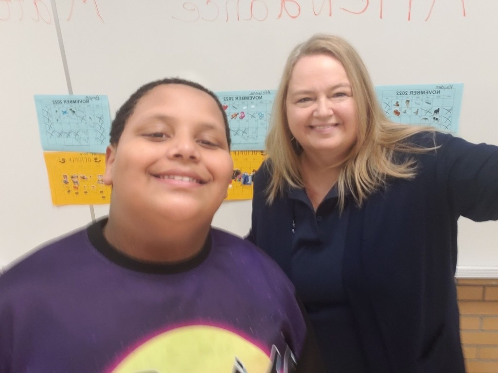 Gail Lohr and student - image