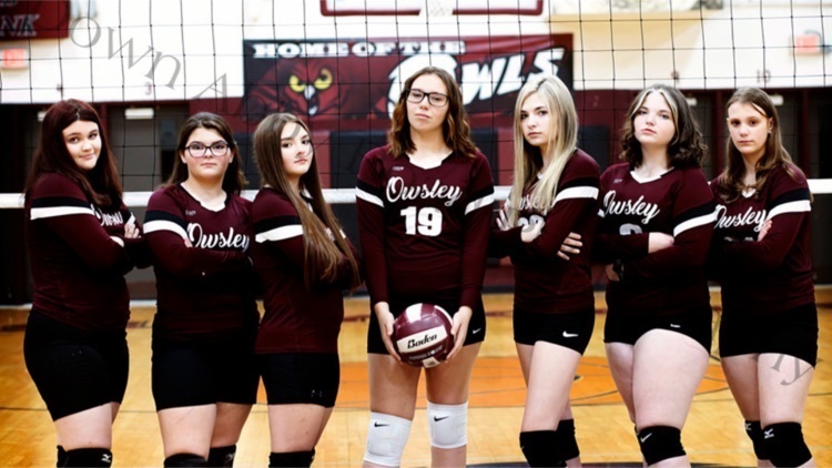 Owsley county middle school volleyball 8th grade. not pictured kelli reed