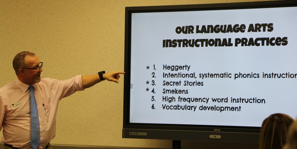 Principal Campbell shares literacy info.