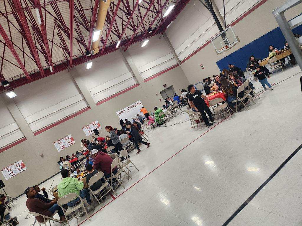 Happy Thanksgiving! Pictured: This year's Royal Elementary School Thanksgiving lunch event. 