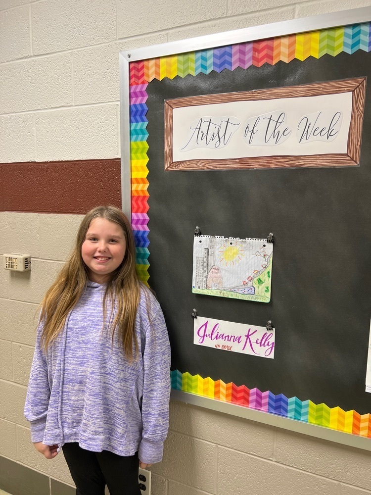Artist of the Week this week is Julianna Kelly! Congrats!
