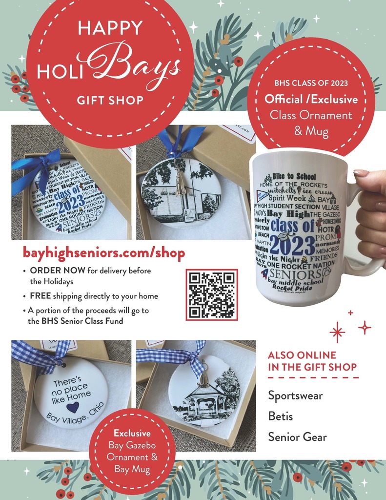 Class of 2023 Holiday Marketplace fundraiser flyer