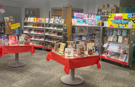 Book display in library