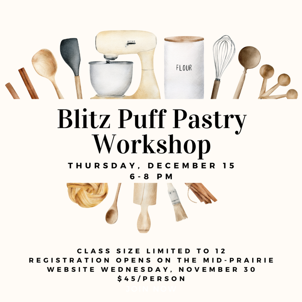 Cooking Class flyer