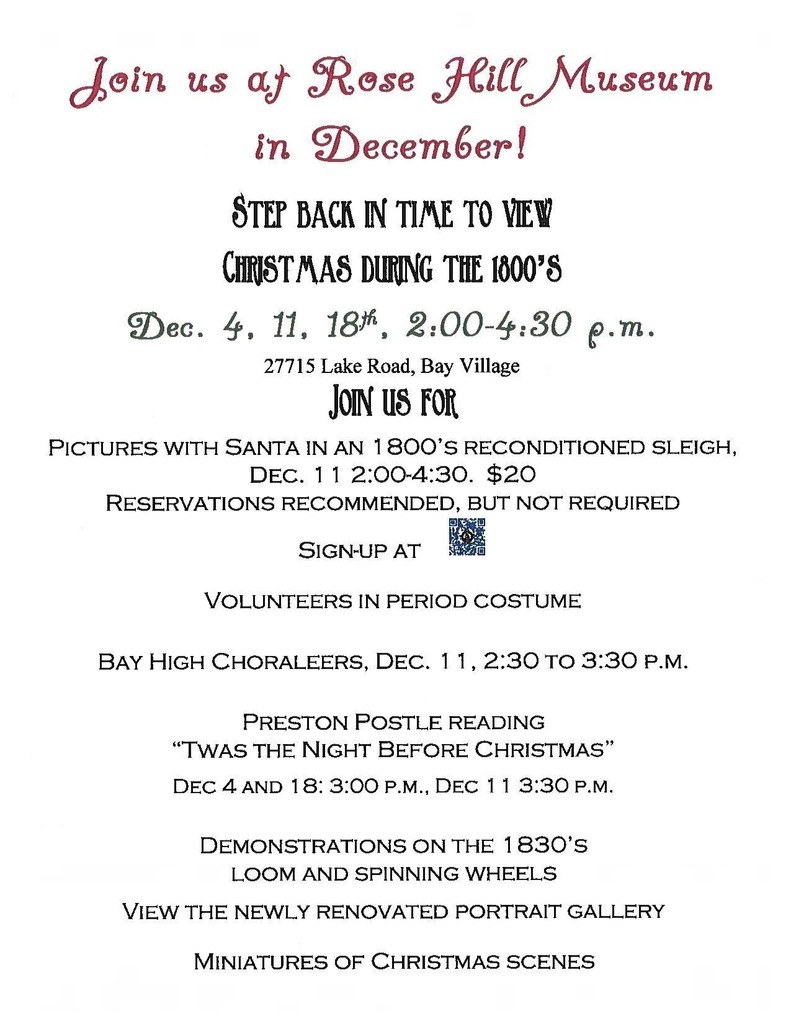 Rose Hill Museum Flyer