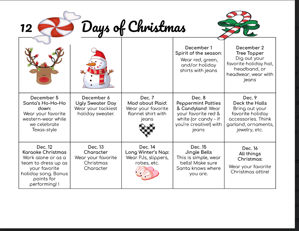 12 Days of Christmas