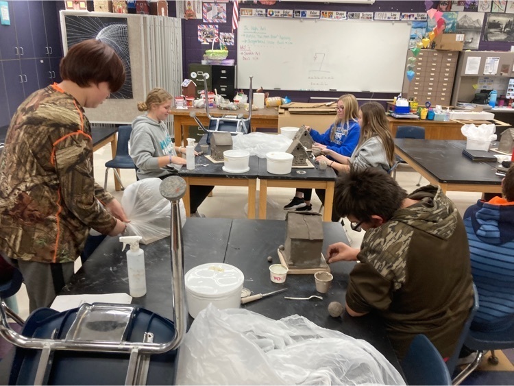 jr. high clay gingerbread houses