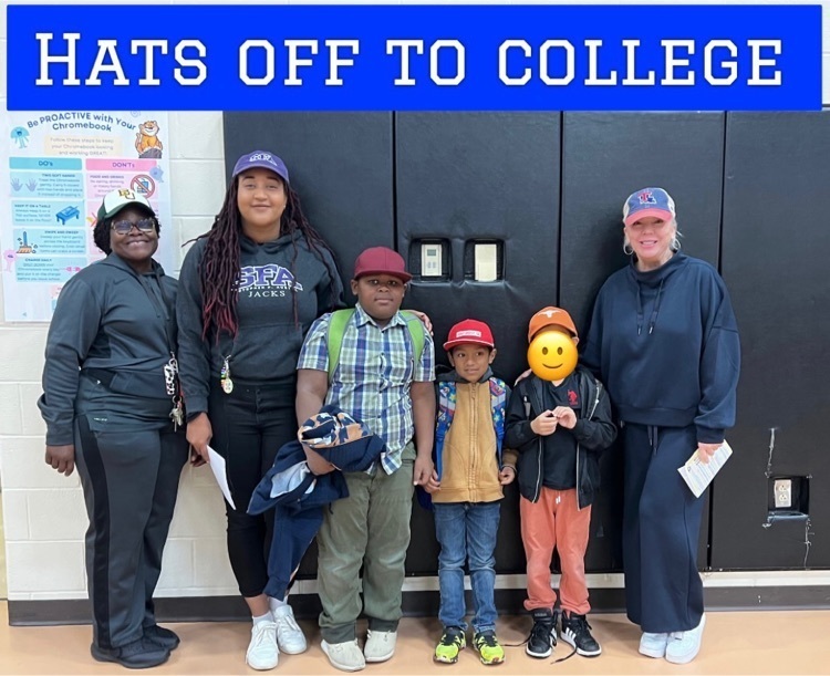 AVID Elementary College Week continues at Jones. πToday is Hats Off to College! πWe also had Eliza from UT Tyler come share about her college and her path to becoming a teacher!