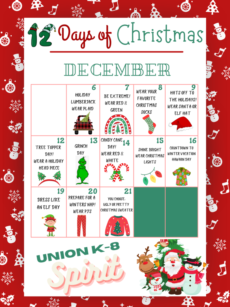 12 days of Christmas