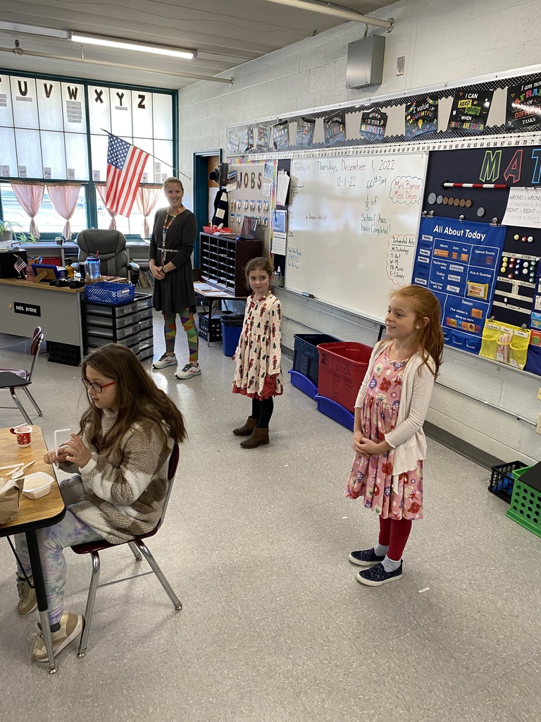 Morning meeting shares in Mrs. Byrne's class.