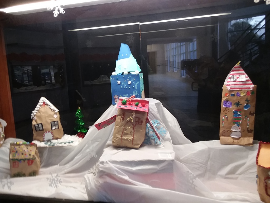 Gingerbread houses made by students