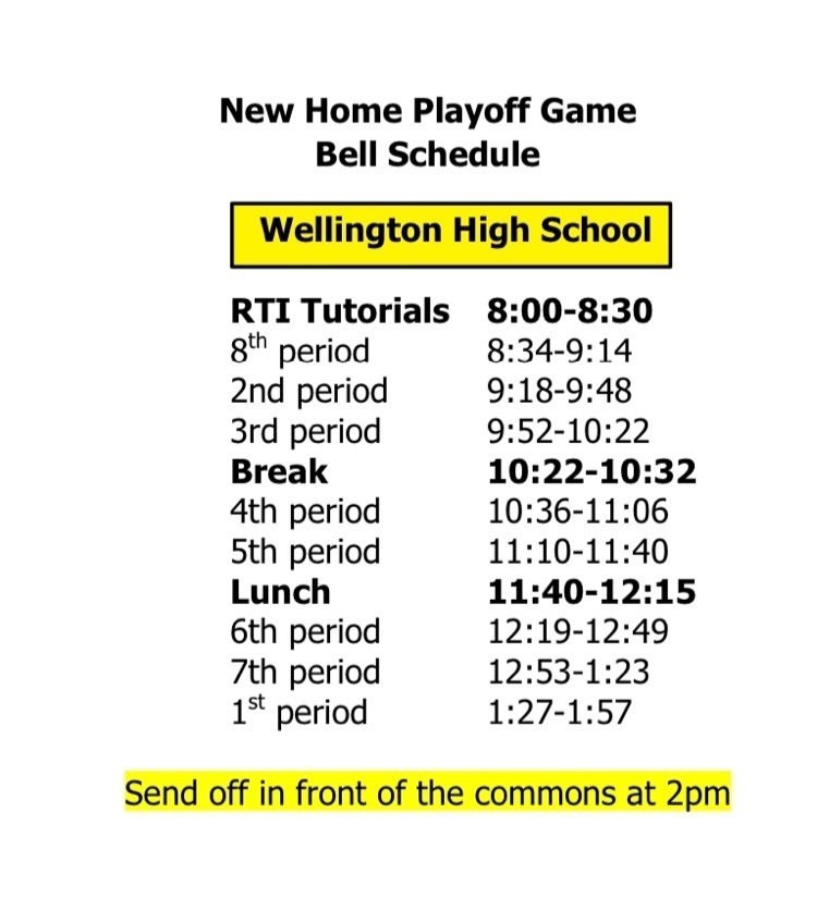 bell schedule 