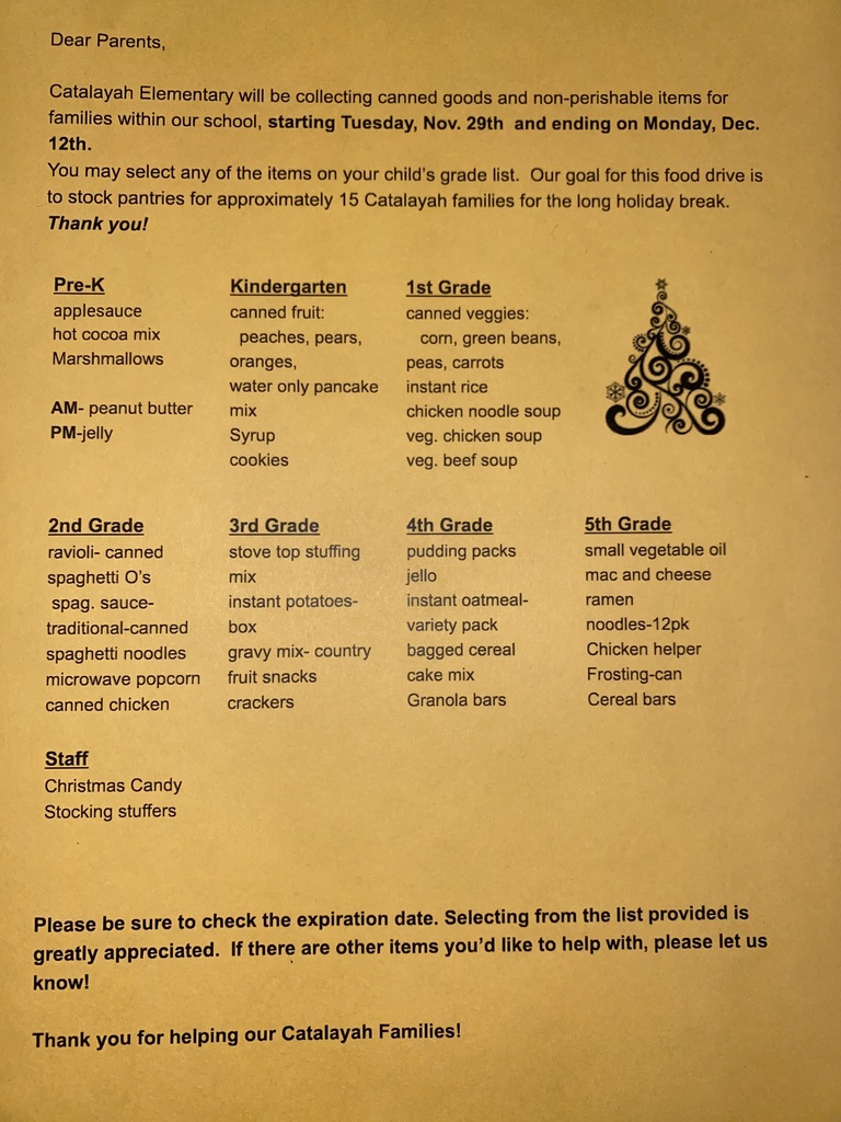 CANNED FOOD DRIVE