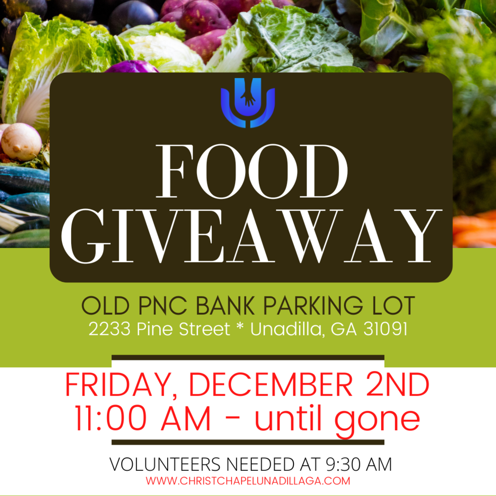 food give away dec 2 flyer